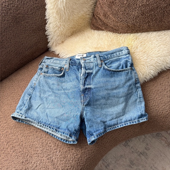 Agolde Pants - Agolde Parker Long Shorts in Occurrence